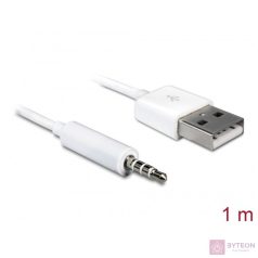   DeLock Cable USB-A male > Stereo jack 3.5 mm male 4 pin IPod Shuffle 1m