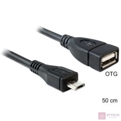 DeLock Cable USB micro-B male > USB 2.0-A female OTG 50cm