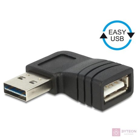 DeLock Adapter EASY-USB 2.0-A male > USB 2.0-A female angled left / right