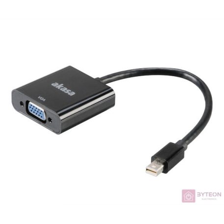 Akasa miniDisplayPort to VGA converter Black