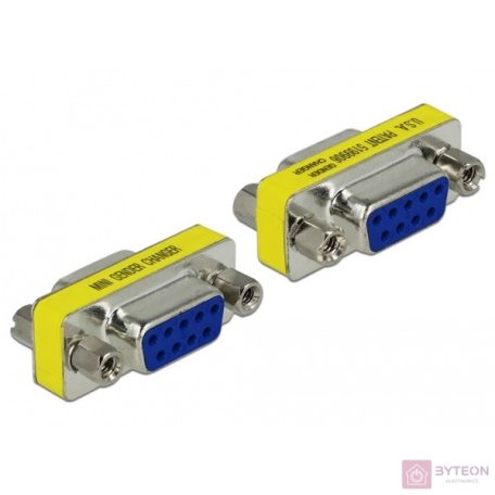 DeLock Adapter Gender Changer Sub-D9 female / female