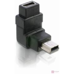 DeLock Adapter USB-B mini 5pin male/female 90°angled