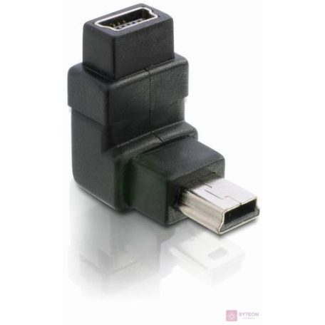 DeLock Adapter USB-B mini 5pin male/female 90°angled