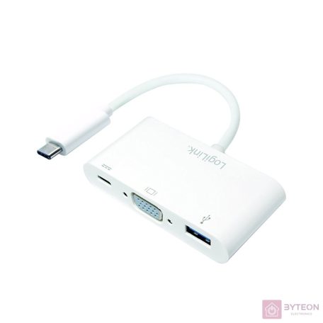 Logilink UA0260 USB-C 3.1 to VGA multiport adapter with PD