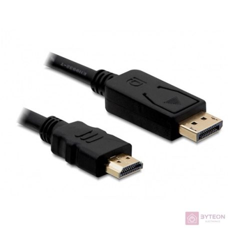 DeLock Cable Displayport 1.1 male > High Speed HDMI-A male passive 1m Black