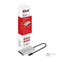   Club3D SenseVision Thunderbolt 3 to Displayport 1.2 Dual Monitor