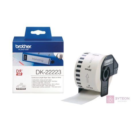 Brother DK-22223 folytonos szalagcímke 50mm x 30,48m öntapadós White