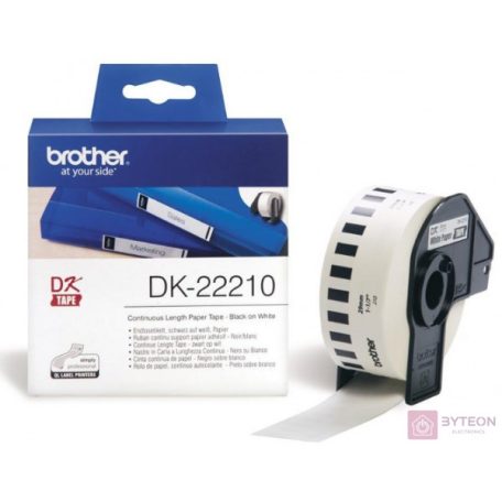 Brother DK-22210 folytonos szalagcímke 29mm x 30,48m öntapadós White