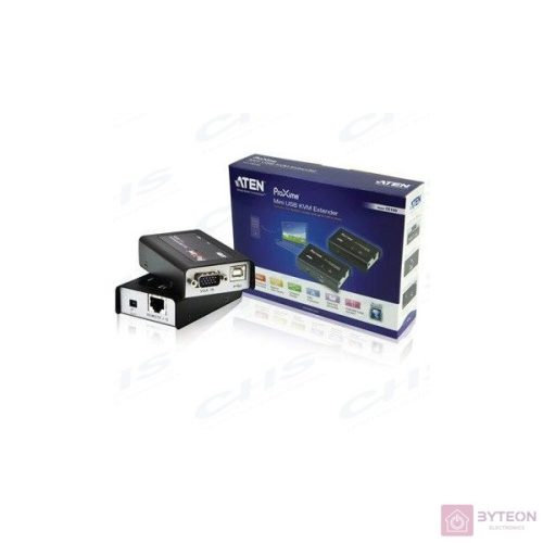 ATEN Console mini extender USB+VGA Cat5e kábelen 100