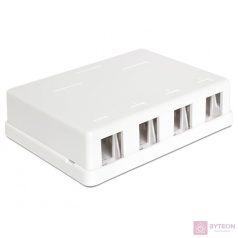 LAN Delock 86208 Keystone 4 portos falra szerelhető doboz