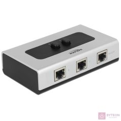   LAN Delock 87673 manuális, kétirányú RJ45 kapcsoló 10/100/1000Mb/s 2porttal
