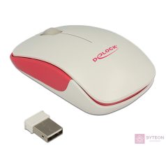   Delock Optikai háromgombos mini egér, 2,4 GHz-es, vezeték nélküli