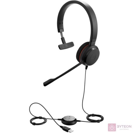 Jabra EVOLVE 20 UC fejhallgató headset fekete