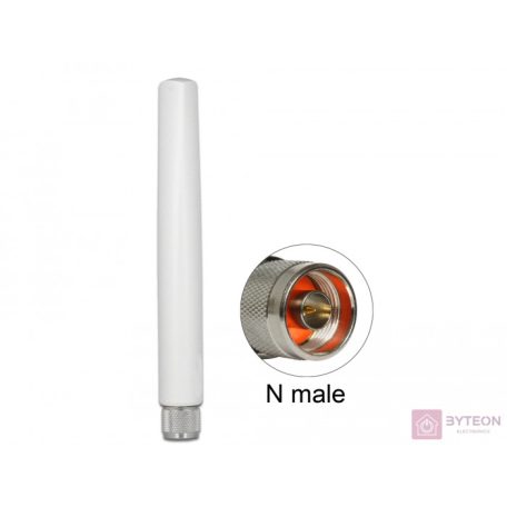 Delock 433 MHz antenna N-dugó 1,45 dBi irányítatlan, rögzített, kültéri, fehér