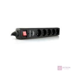 Gembird elosztó fekete 1.5m