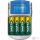 Varta LCD akkutöltő  + 4xAA 2600mAh (R2U) +12V & USB