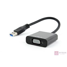 Gembird USB 3.0 A -> VGA M/F adapter 0.2m fekete