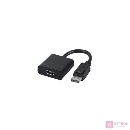 Gembird Displayport -> HDMI M/F adapter 0.1m fekete