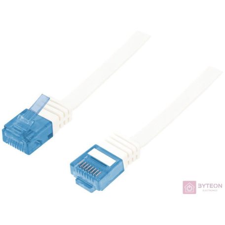 LogiLink RJ45 CAT5e UTP M/M adatkábel 0.25m fehér flat