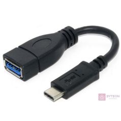 Gembird USB-C -> USB 3.0 A M/F adapter 0.2m fekete OTG