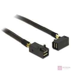 Delock SAS mini SFF-8643 M/M adatkábel 0.5m egyenes/90°