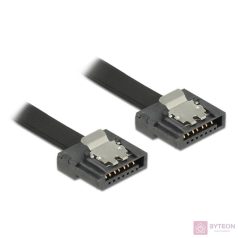 Delock SATA 3 F/F adatkábel 0.7m FLEXI fekete
