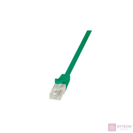 LogiLink RJ45 CAT5e UTP M/M adatkábel 0.5m AWG26 zöld