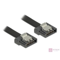 Delock SATA 3 F/F adatkábel 1m FLEXI fekete