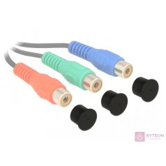 Delock RCA védősapka fekete 10db