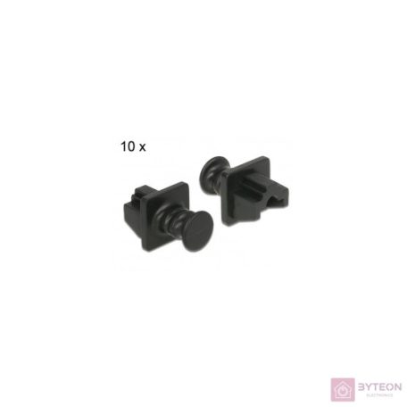 Delock RJ45 védődugó fekete 10db