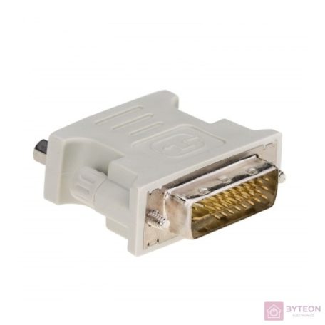 Akyga AK-AD-12 DVI-I -> VGA M/F adapter fehér