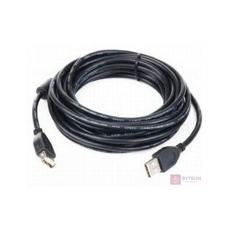 Gembird USB A M/F adatkábel 1.8m premium fekete