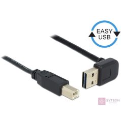  Delock Easy-USB -> USB 2.0 B M/M adatkábel 0.5m fekete 90°/egyenes