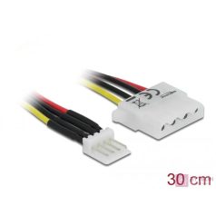   Delock Floppy Power -> Molex Power 4pin M/F tápkábel 0.3m