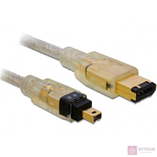 Delock Firewire 6pin -> Firewire 4pin M/M adatkábel 1m fekete