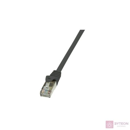 LogiLink RJ45 CAT6 F/UTP M/M adatkábel 1m AWG26 fekete