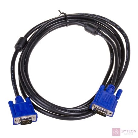 Akyga AK-AV-07 VGA M/M video jelkábel 3m fekete-kék