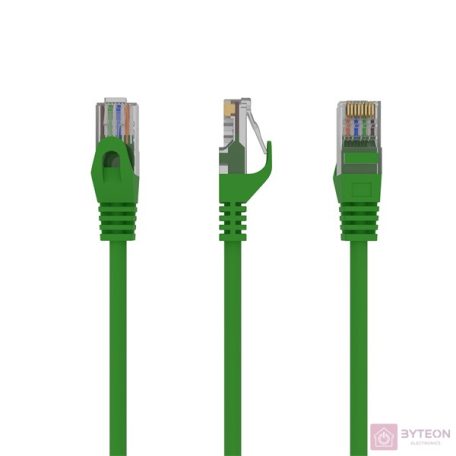 Gembird RJ45 CAT6 UTP M/M adatkábel 0.25m zöld