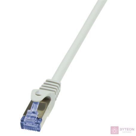 LogiLink RJ45 CAT6A S/FTP M/M adatkábel 10m AWG26 szürke