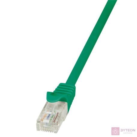 LogiLink RJ45 CAT5e UTP M/M adatkábel 1m AWG26 zöld