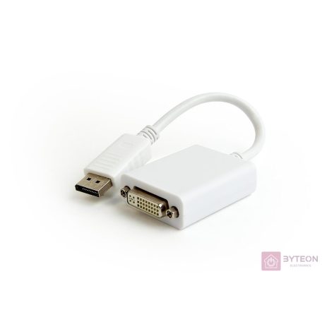 Gembird DisplayPort 1.2 -> DVI-D Dual Link M/F adapter 0.1m fehér
