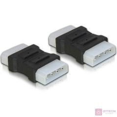 Delock Molex Power 4pin M/M adapter fekete