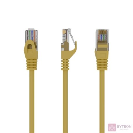 Gembird RJ45 CAT6 UTP M/M adatkábel 0.5m sárga