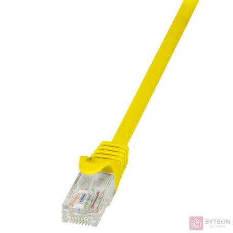LogiLink RJ45 CAT6 UTP M/M adatkábel 0.25m AWG24 sárga