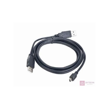 Gembird USB A -> USB mini B M/M adatkábel 0.9m fekete