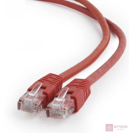 Gembird RJ45 CAT6 UTP M/M adatkábel 5m piros