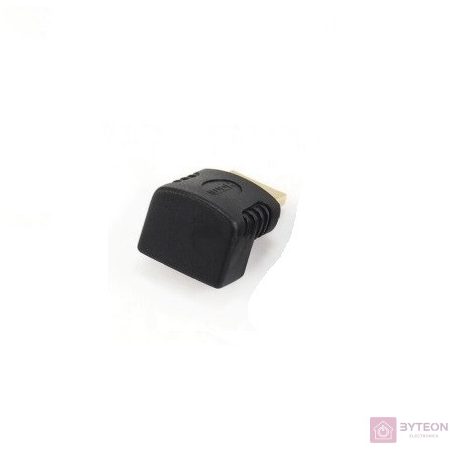 Gembird HDMI M/F adapter fekete 90° le