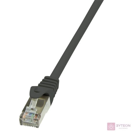 LogiLink RJ45 CAT6 F/UTP M/M adatkábel 10m AWG26 fekete