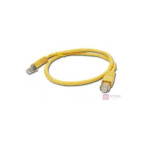 Gembird RJ45 CAT5e FTP M/F adatkábel 0.5m sárga