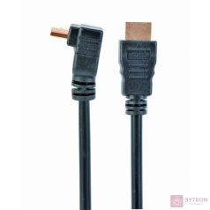 Gembird HDMI M/M video jelkábel 1.8m egyenes/90°le fekete